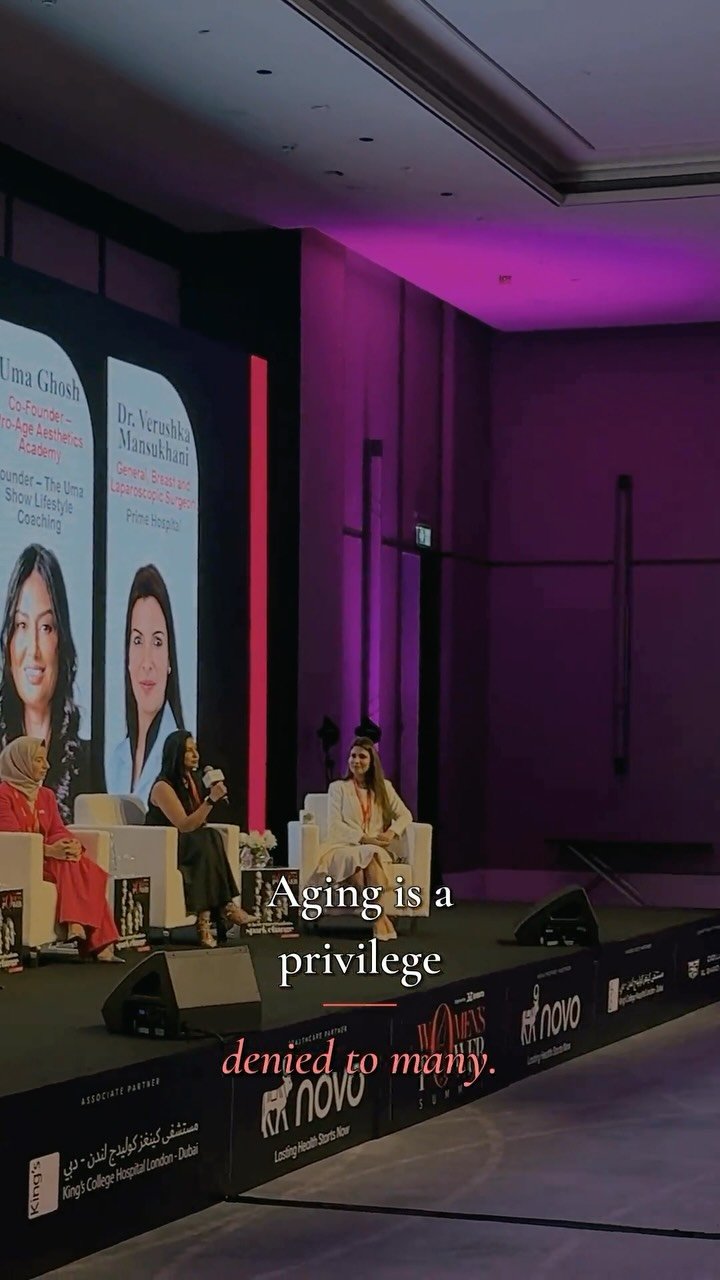 Aging is a privilege denied to many. ð¤

It was an honour to speak at the @khaleejtimes Women’s Power Summit 2026, on the
