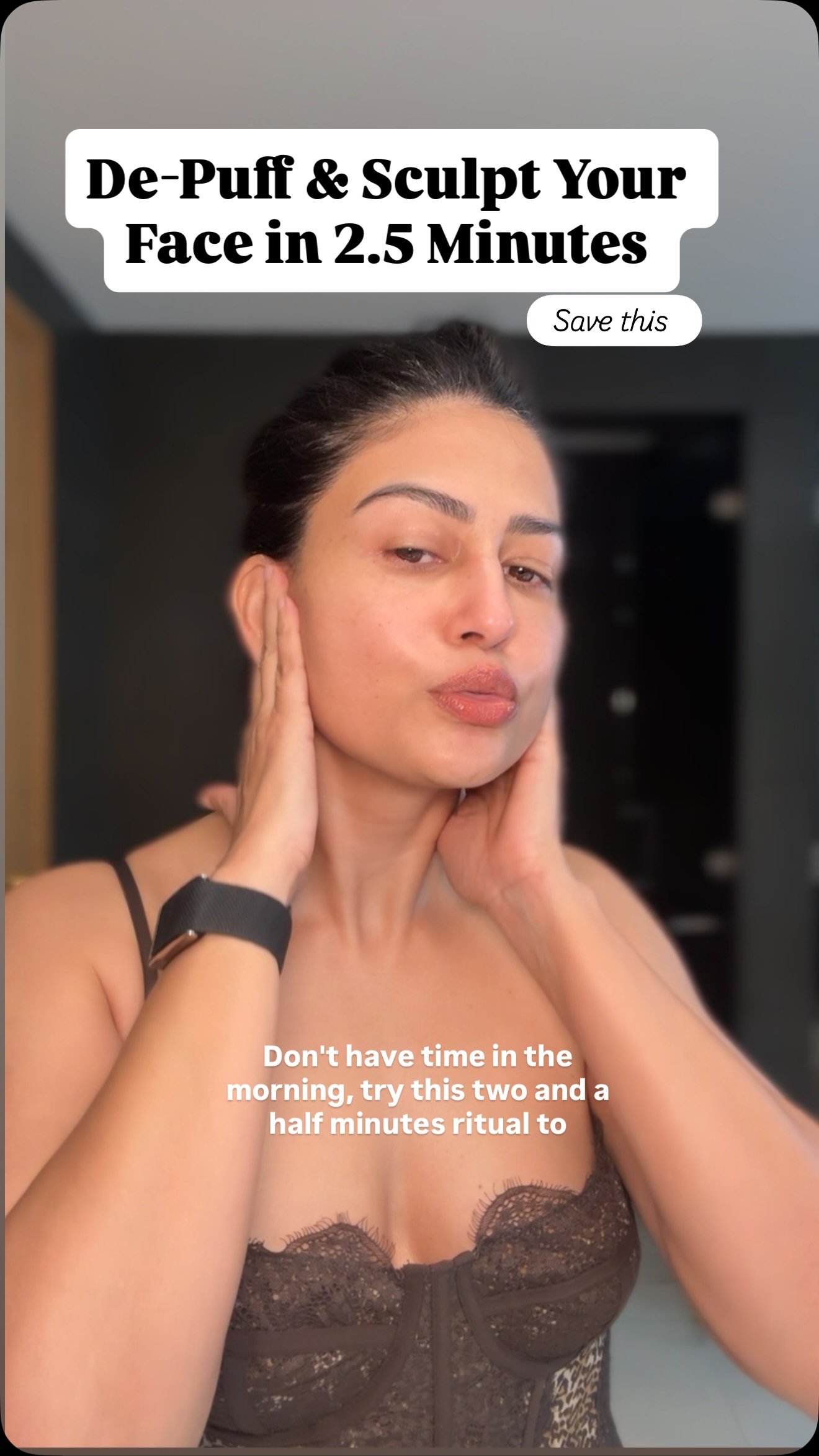 Only have two and a half minutes in the morning? Try this quick ritual to release tension, help move fluid and leave you